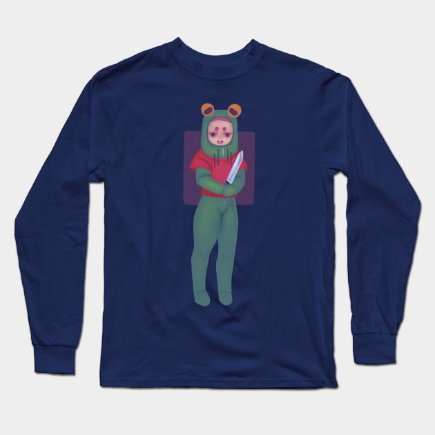 Frog girl Long Sleeve T-Shirt by cokyfish